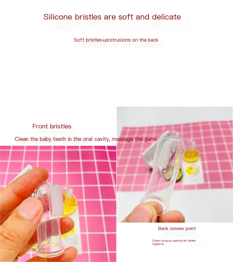 Baby Finger Toothbrush - Pink