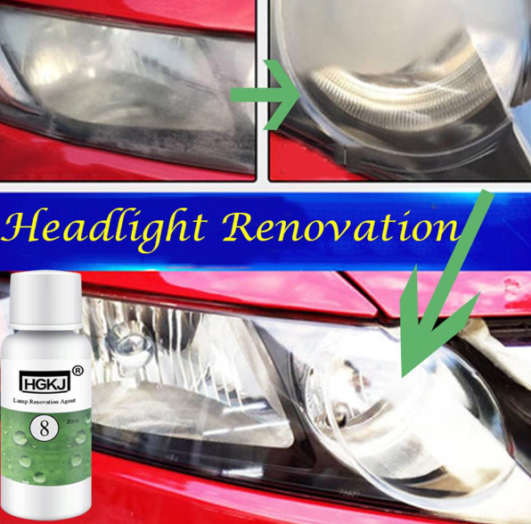 Before and After Headlight Restoration
