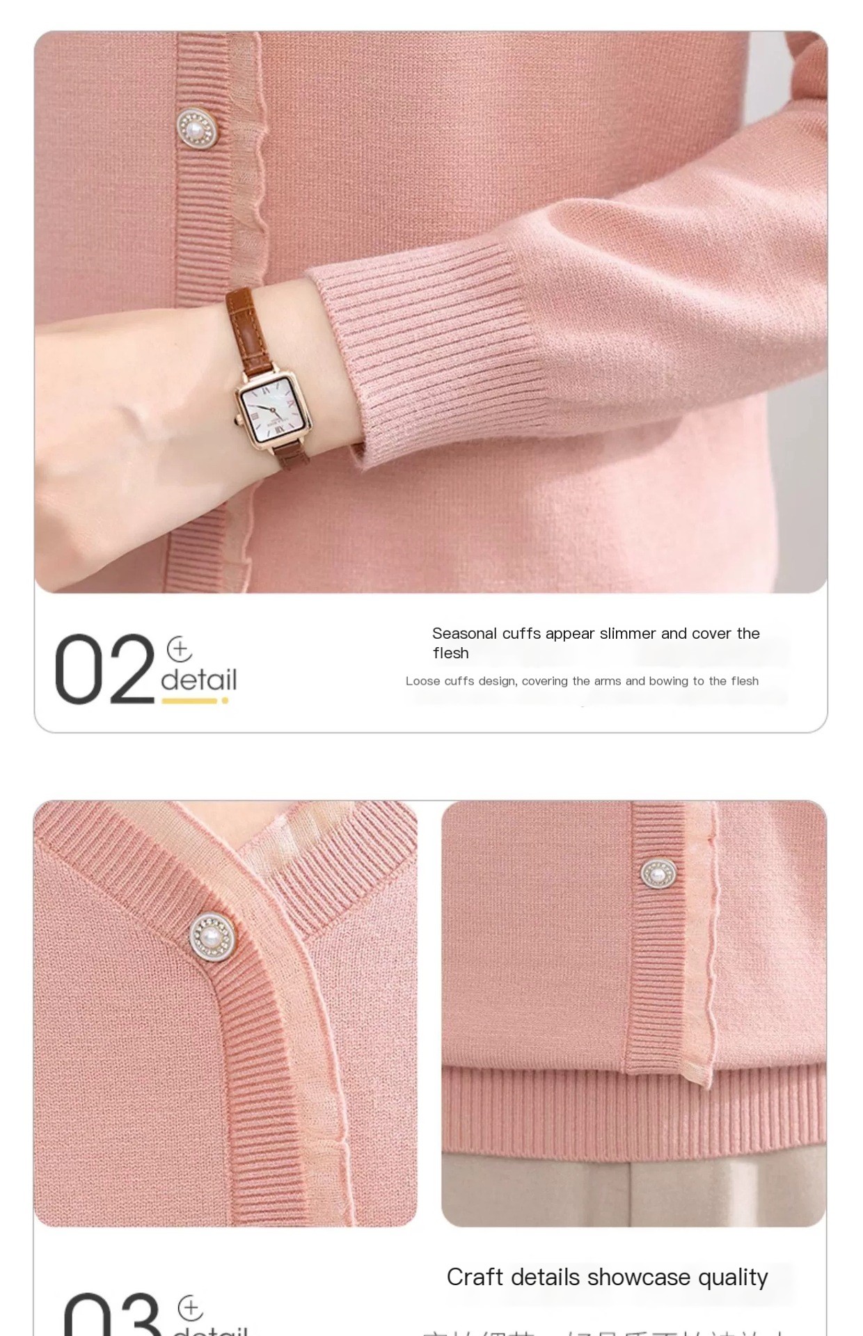 Spring new fashionable fashionable middle-aged and elderly women's lace lace collar bottoming shirt mother's inner sweater