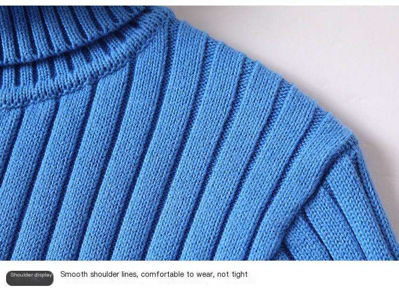 Stylish High Collar Knitwear