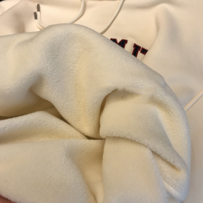 All-match Letter Print Hooded Pullover Sweater Coat Image 2