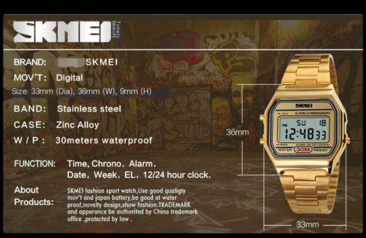LED Digital Sports Watch