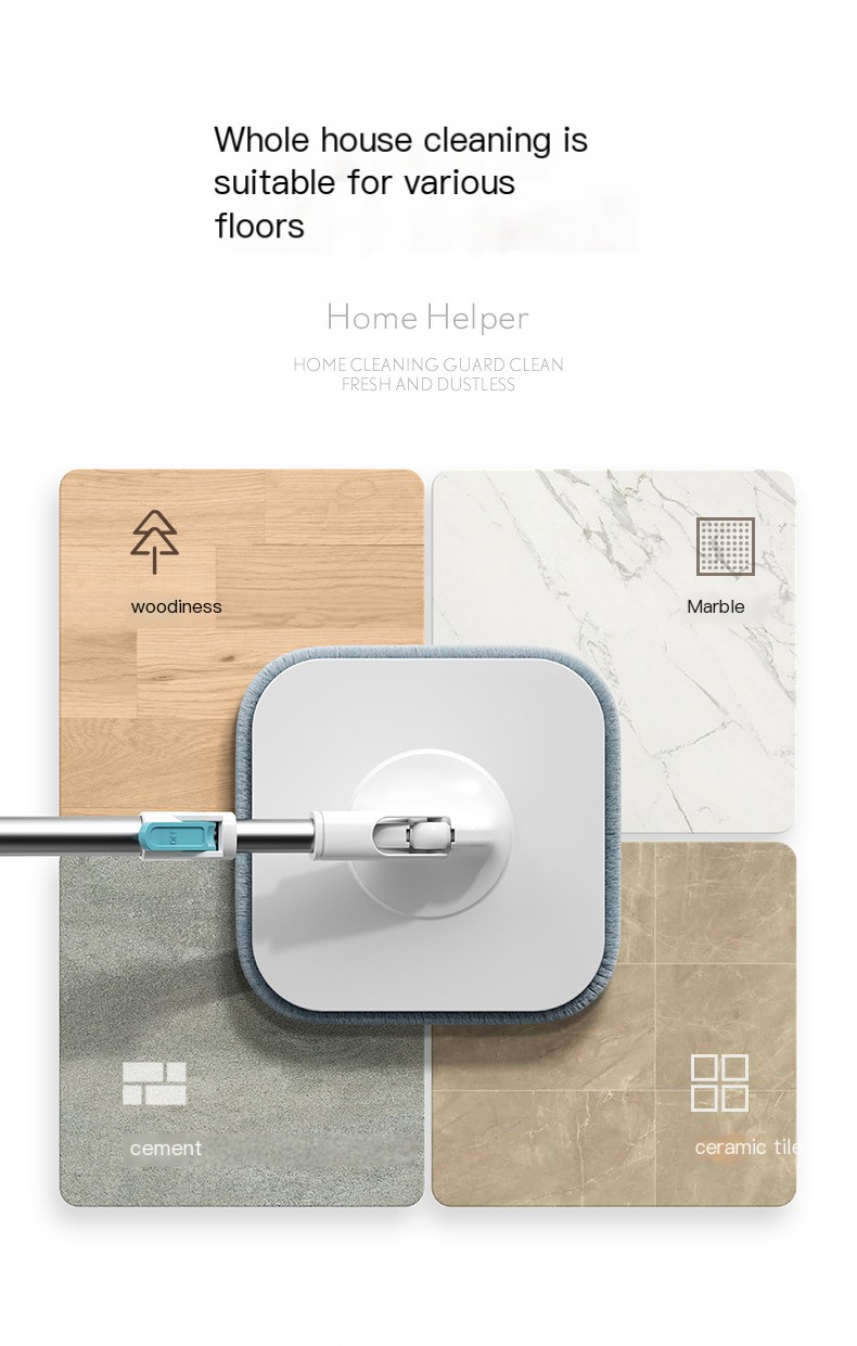 Hands-free lazy cleaning dirt separation spin mop