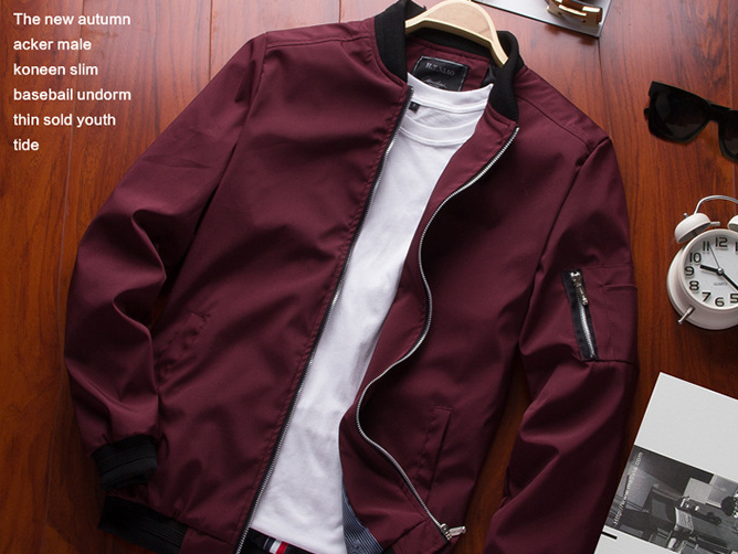 Men's Baseball Jacket Detail