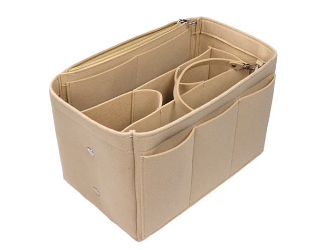 Cross-Border Felt Cosmetic Bag Beige