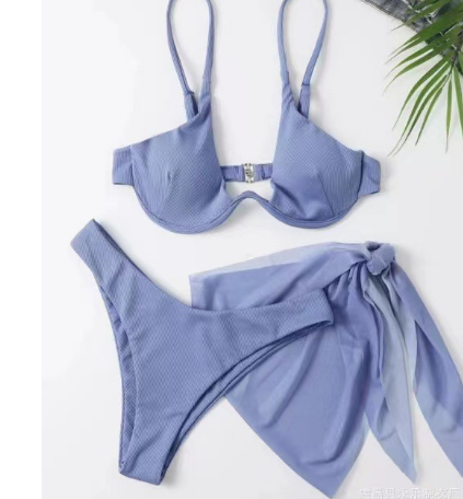 Ribbed High Cut Swim Set Image 3