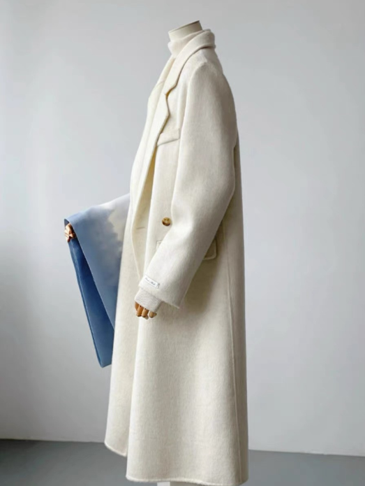 Women's Mid-length Loose Profile Coat - Image 3