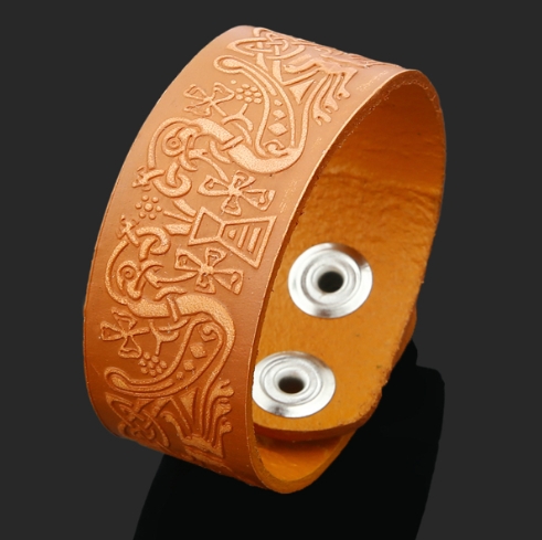 Viking Tree of Life Leather Bracelet 3