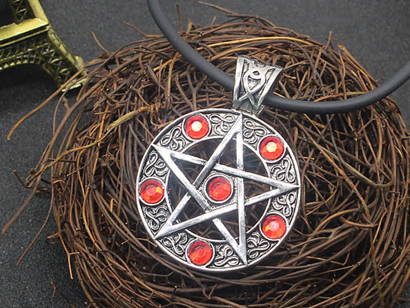Black Pentagram Necklace