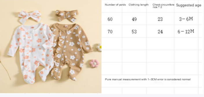 Printed Snowflake Pit Strip Long Sleeve Flying Jumpsuit Image 3