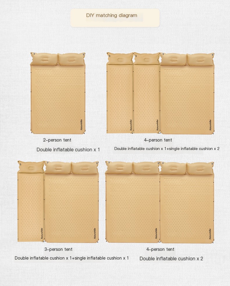 Splice two cushions together