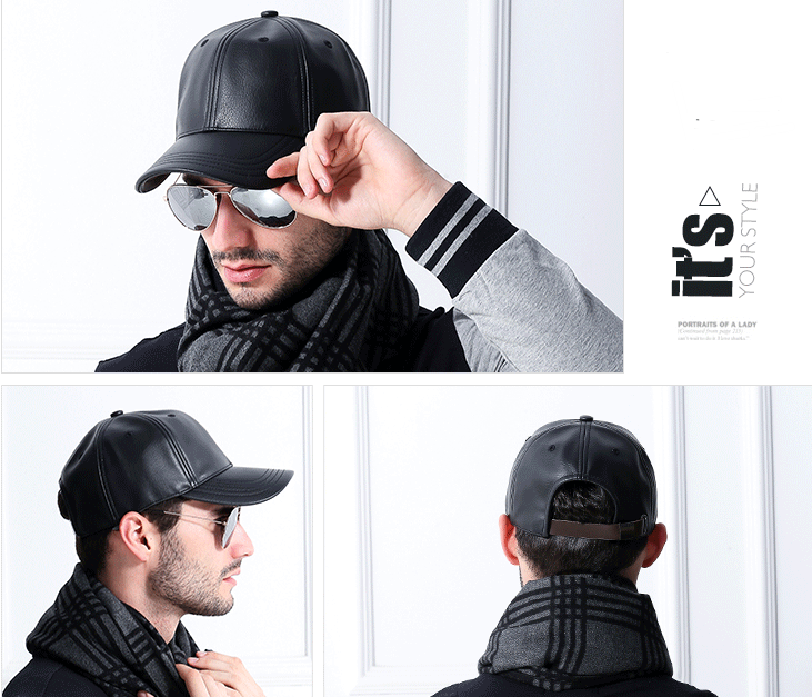 Stylish Leather Cap