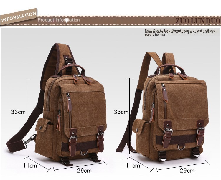 Fashion Canvas Outdoor Travel Backpack