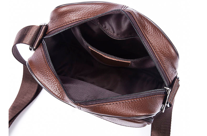 Leather Zipper Shoulder Bag Image 3