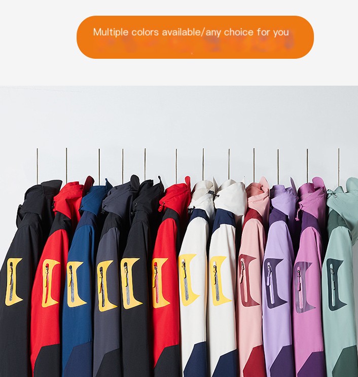 Three-in-one Removable Liner With Velvet Thickening Windproof Waterproof Jacket