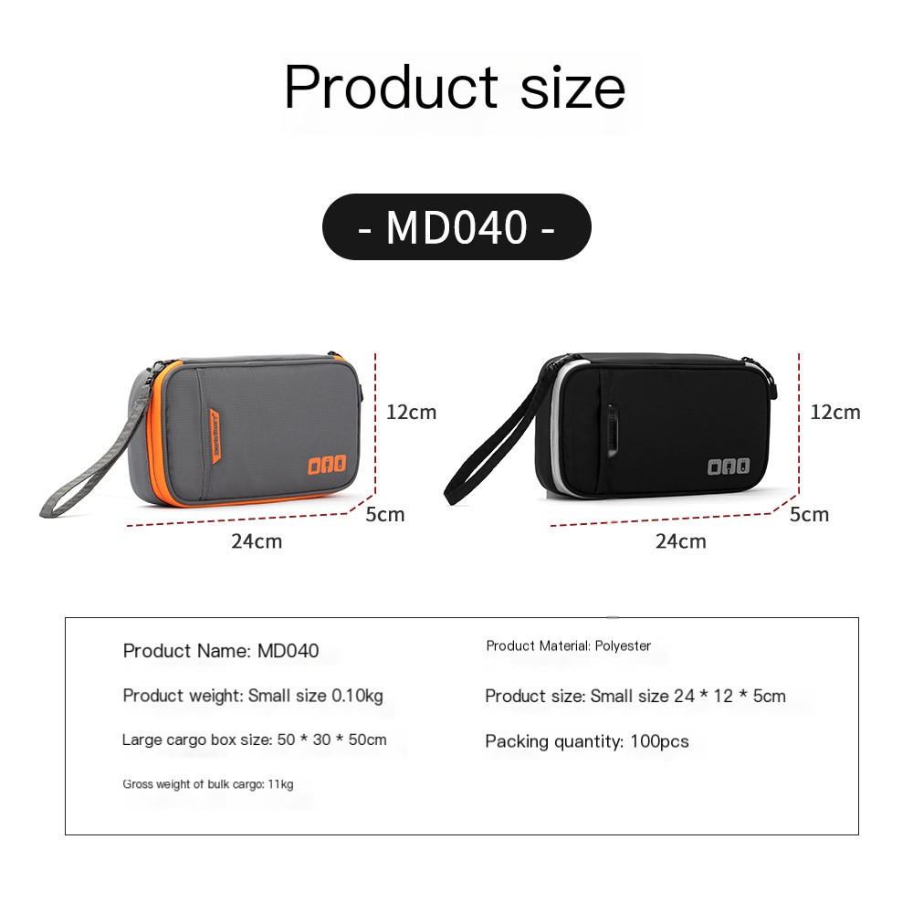 Multifunctional Mobile Power Data Cable Storage Bag