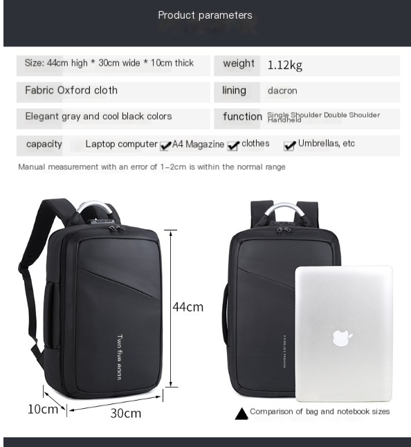 Oxford Cloth Backpack Image 1