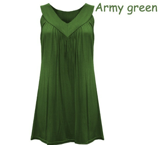 V-neck Sleeveless Dress - Image 1
