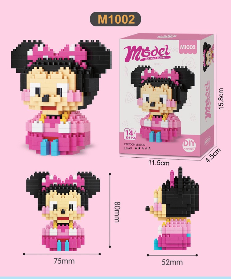 Cute cartoon mini building blocks 7