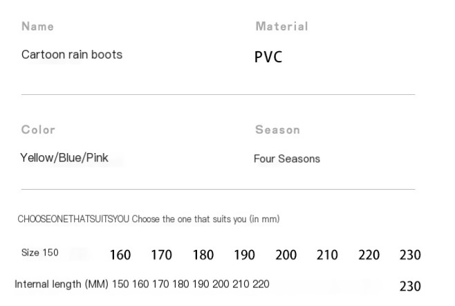 Lightweight Non-slip Beam Rain Boots 1