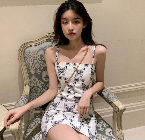 High-Waisted Split Sleeveless Dress Image 4