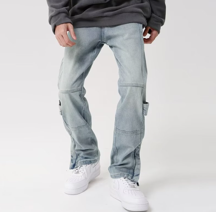 Stylish design of Men's Blue Washed Jeans