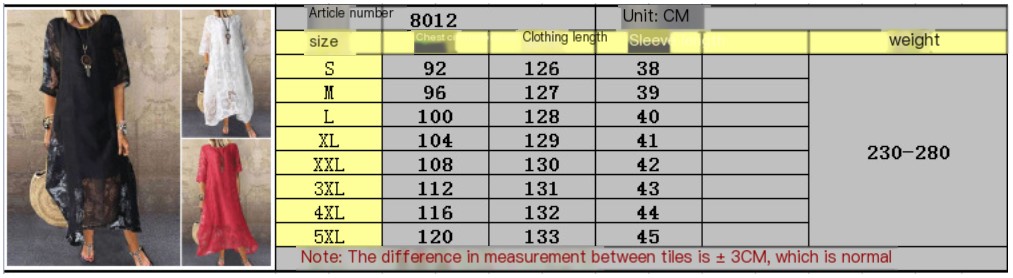 Long Dress Lace Casual for Women Image 1