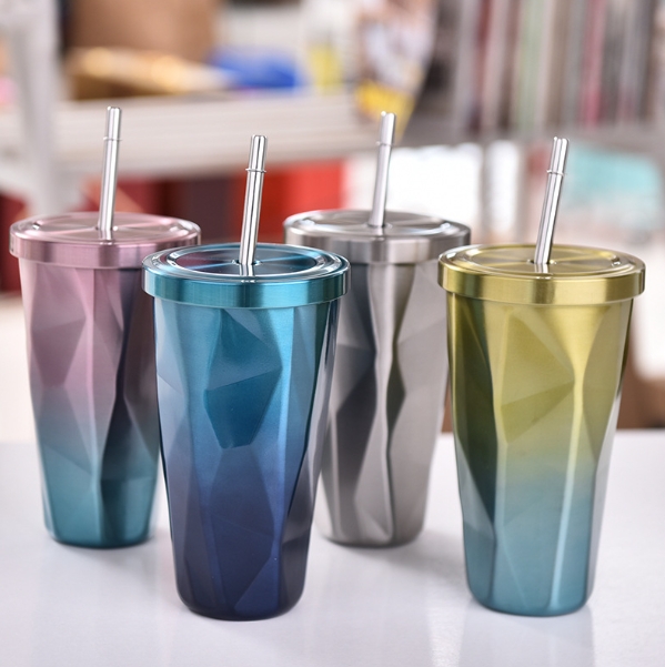 Vaso de color degradado