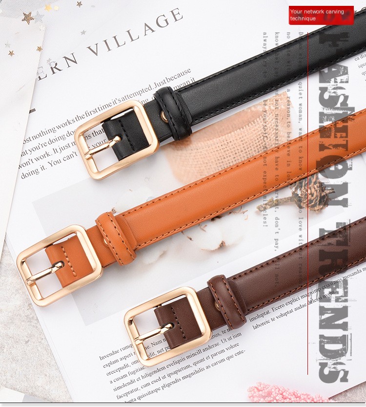 Genuine Leather Belt Blue