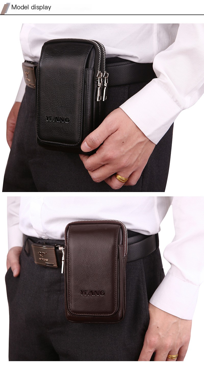 Genuine Leather Waist Bag Image 3