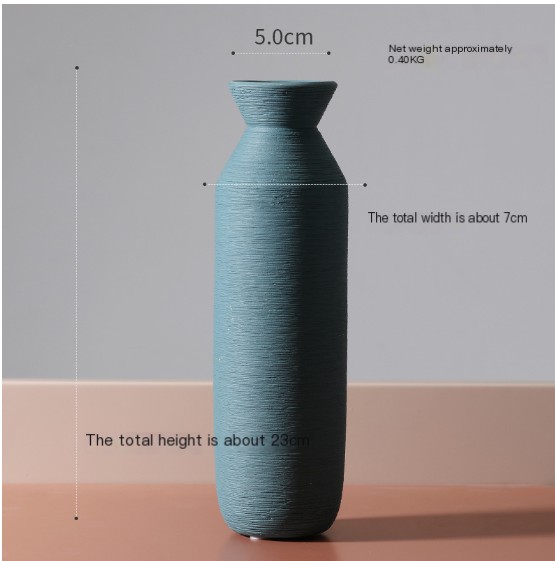 Nordic Style Ceramic Vase Green