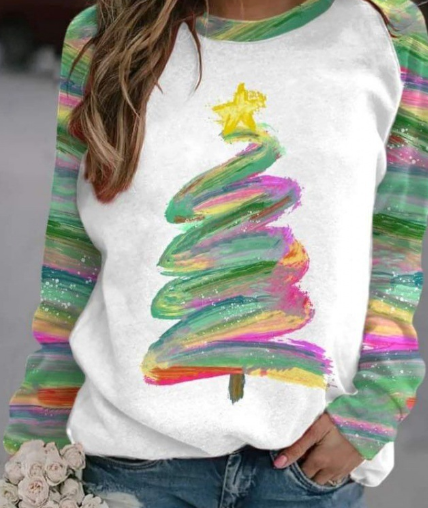 Christmas Women's Round Neck Sweater 5