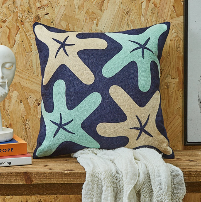 Coussin Bord de Mer Brodé Image 2