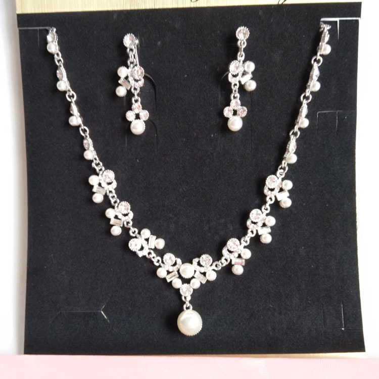 Bridal Necklace and Earrings Set 6