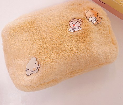 Plush Cosmetic Bag Lifestyle