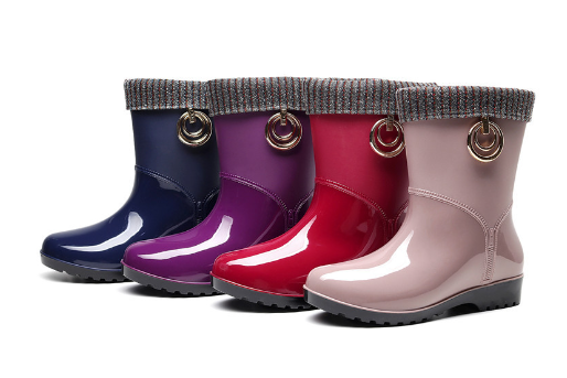 Fashion Plus Velvet Ladies Waterproof Shoes