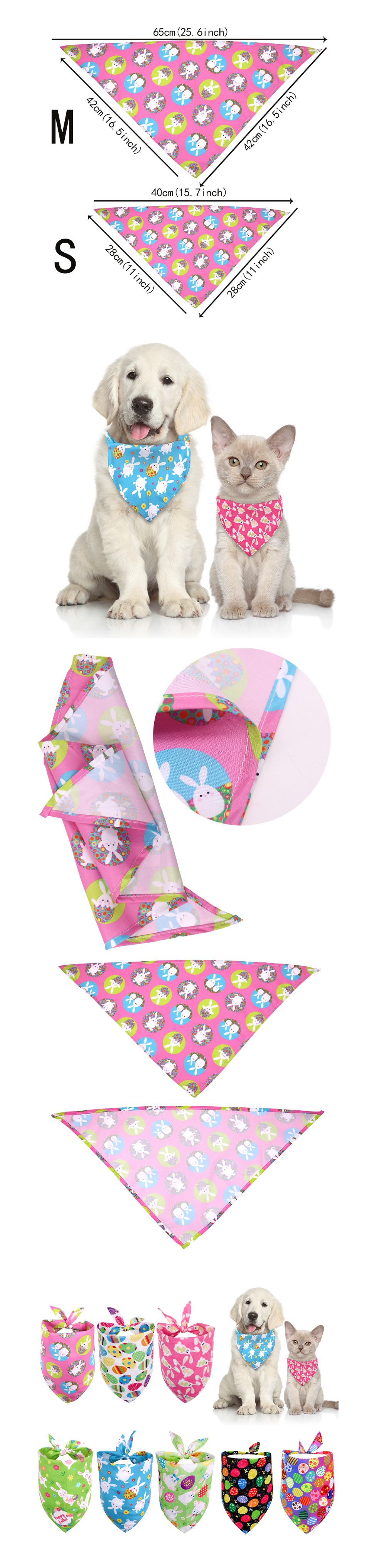 Easter Pet Saliva Towel Design 2