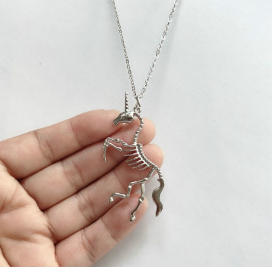 Unicorn Skeleton Earrings Image 3