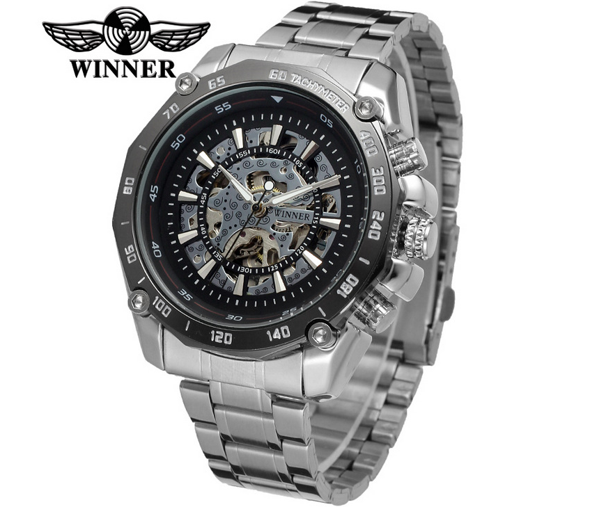 Hollow Steel Strap Watch Image 1