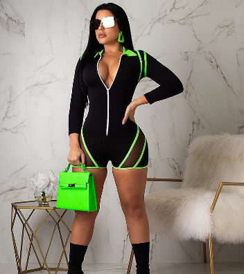 Backless Zipper Jumpsuit Image 4