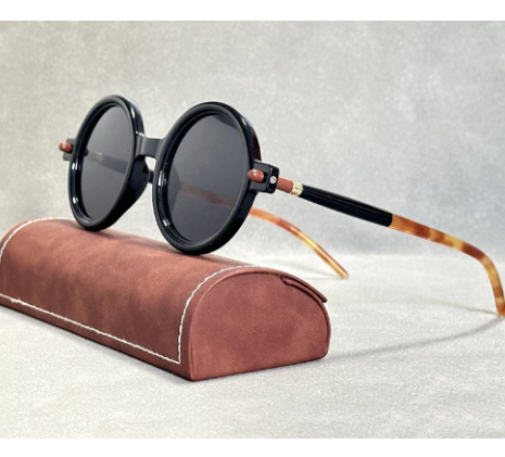 Sutton Retro Sunglasses - Honey Orange