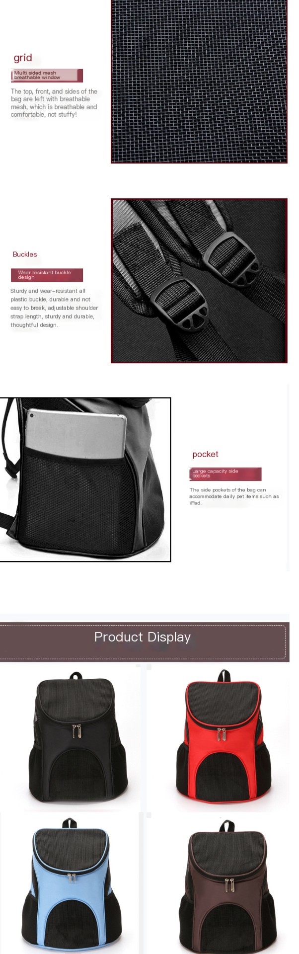 Pet Backpack Side View