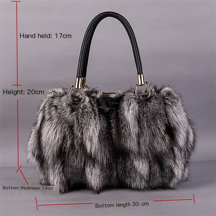 Fox Leather Chain Bag