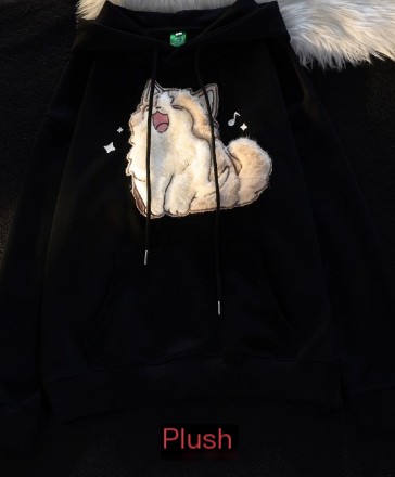 Embroidered Kitten Sweatshirt 1