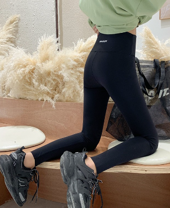 High Waist Print Shark Skin Women's Pants Image 3