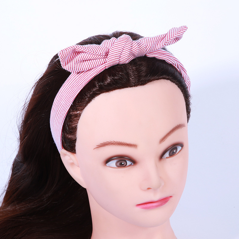 Kids Headband in Pink Stripes