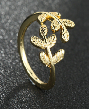 Open Leaf Ring