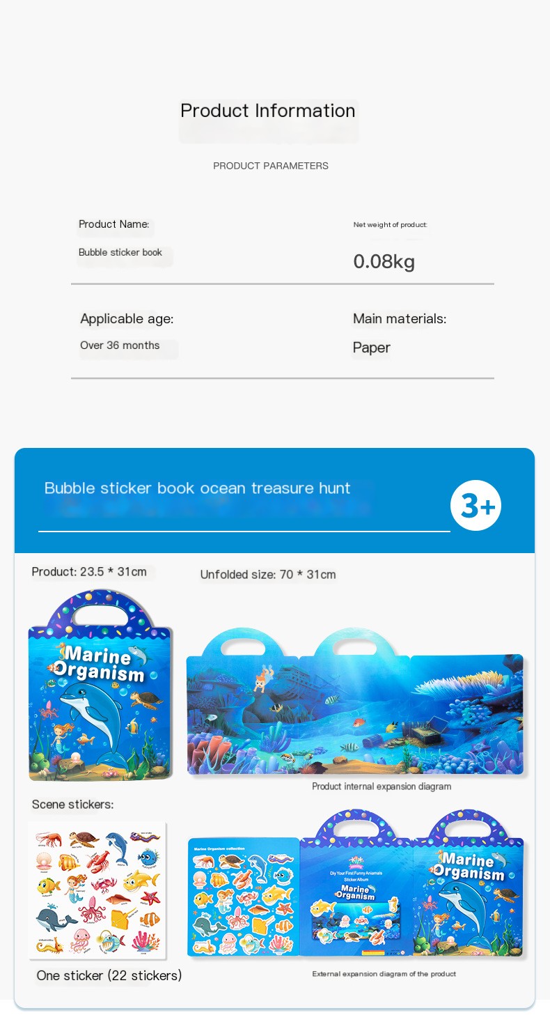 Jelly Stickers Quiet Book 2