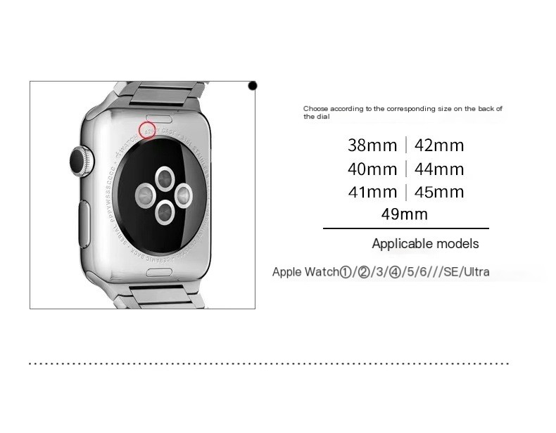 Stainless Steel Watch Strap Image 1