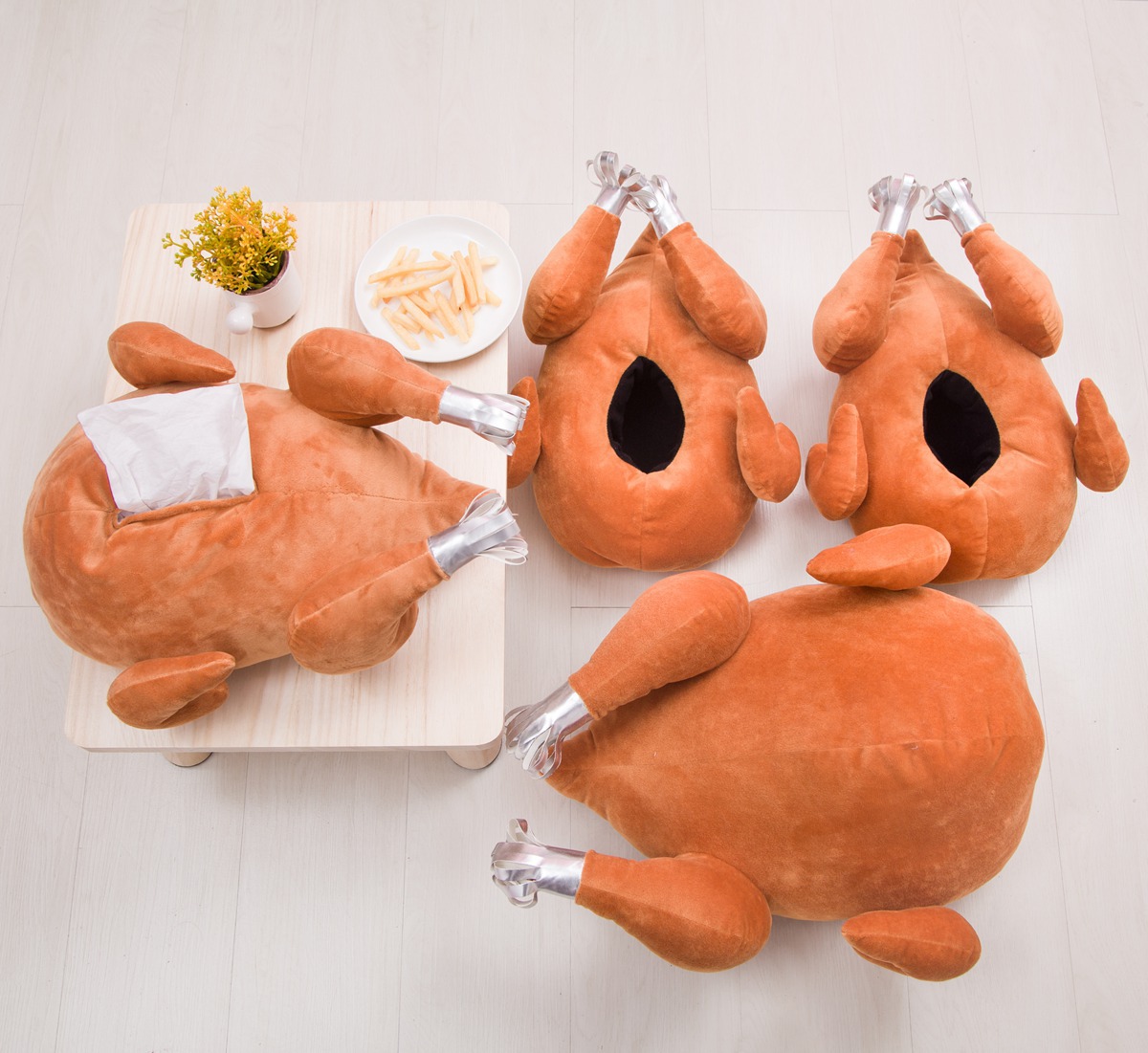Turkey Tissue Box Pillow Blanket Image 1